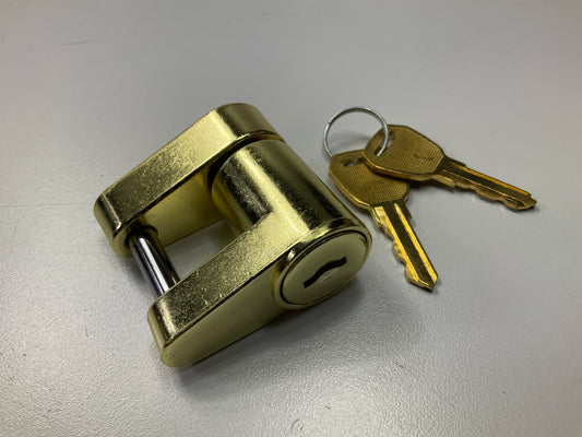 Valmar 80752 Trailer Coupler Lock, 1/4'' Pin Diameter, Closed Position 1-5/8''
