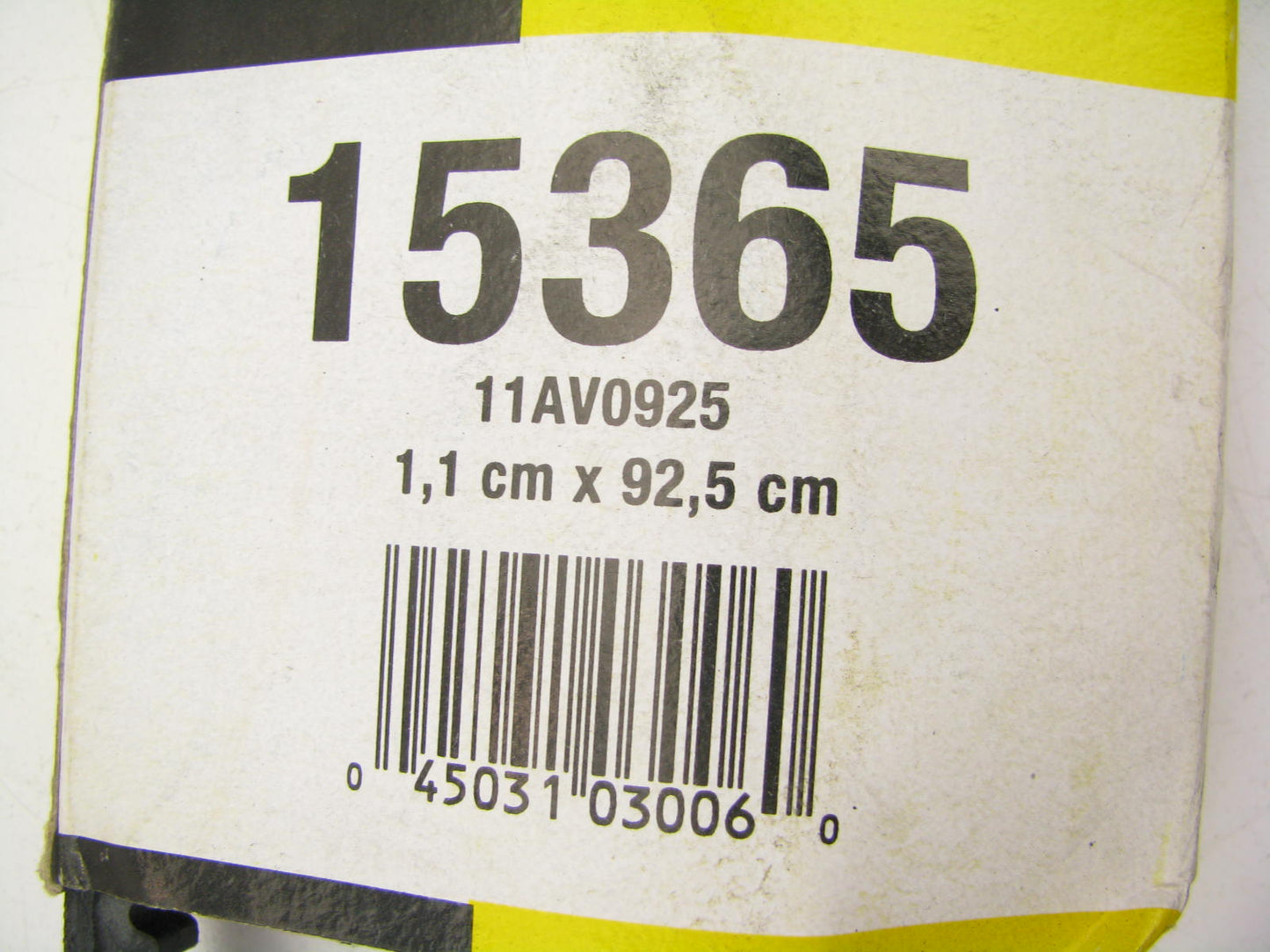 Valucraft 15365 Accessory Drive Belt - 0.44'' X 36.50'' - 36 Degree