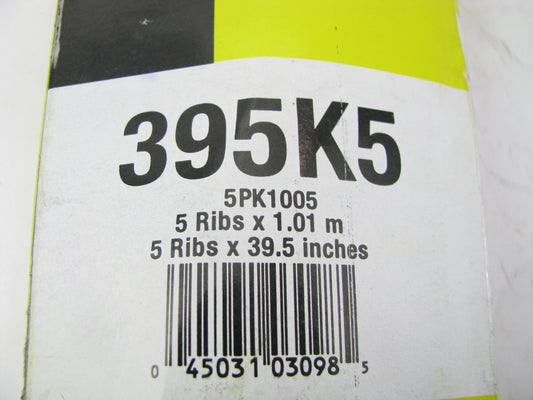 Valucraft 395K5 Serpentine Belt - 0.69'' X 40.00'' - 5 Ribs