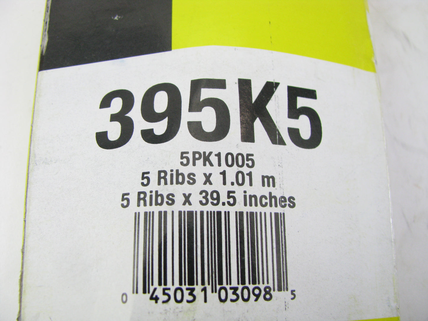 Valucraft 395K5 Serpentine Belt - 0.69'' X 40.00'' - 5 Ribs