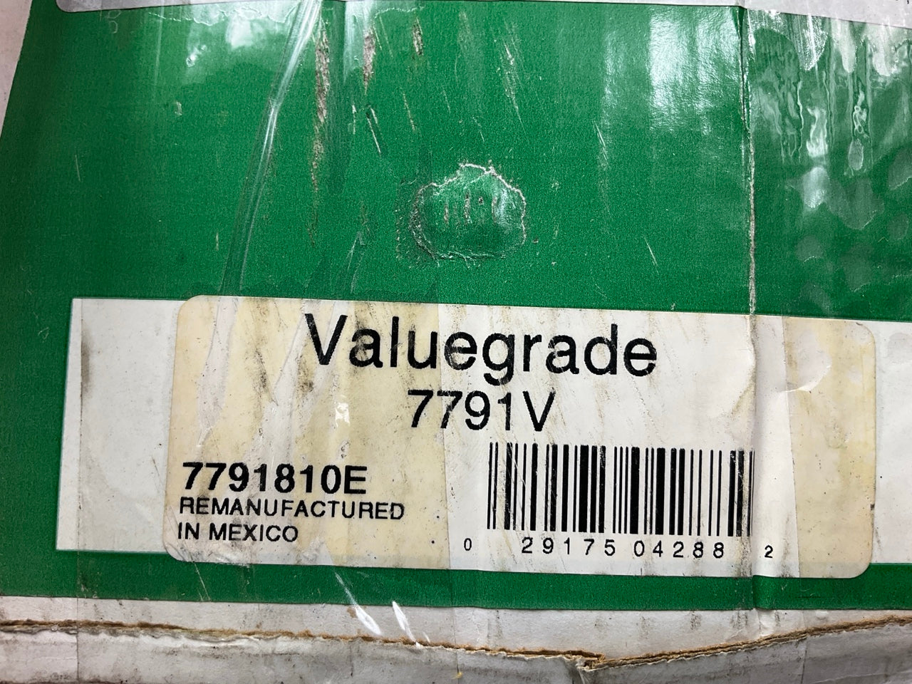 REMAN. Valuegrade 7791V Alternator