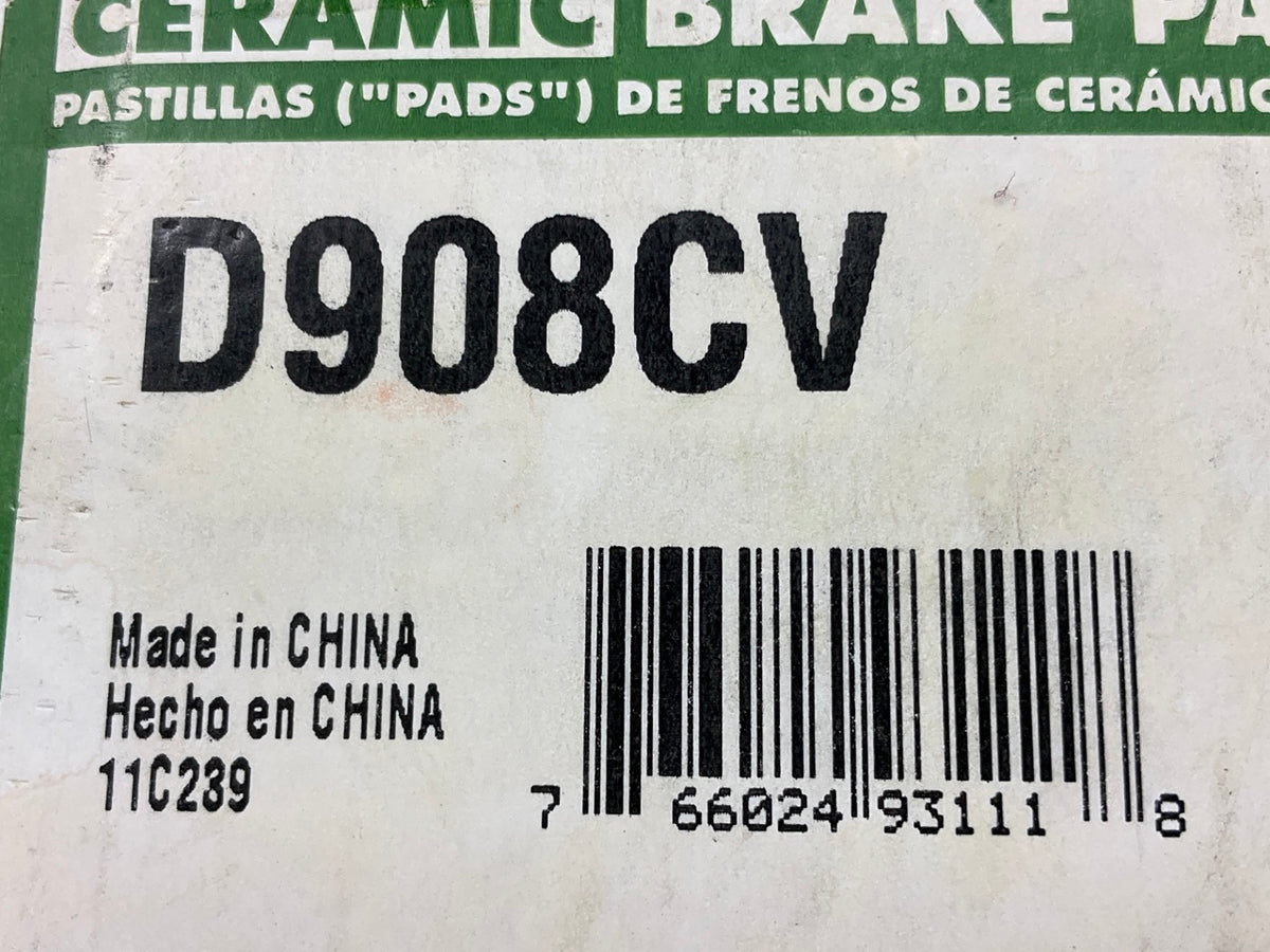 Valuegrade D908CV Front Brake Pads - 2002-2006 Toyota Camry, 09-13 Lexus IS250
