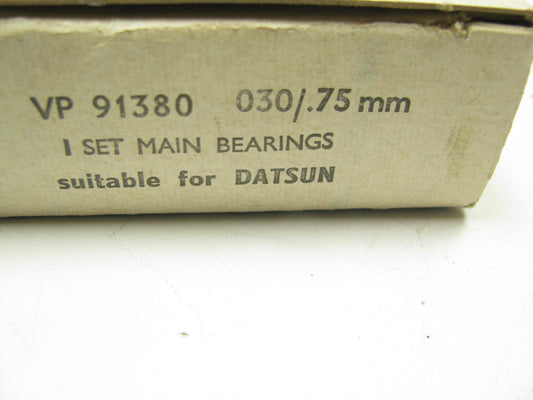 Vandervell VP91380-030 Main Bearings .030'' For 1968-1974 Datsun 1.6L 1.8L-L4