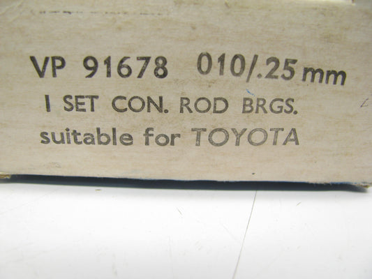 Vandervell VP91678-010 Connecting Rod Bearings .010'' 1967-70 Toyota 1.9L 3R 3RC