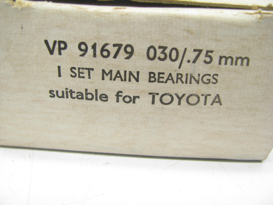 Vandervell VP91679-030 Main Bearings .030'' For 1967-1970 Toyota 1.9L-L4