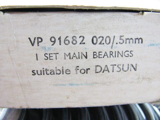Vandervell VP91682-020 Main Bearings .020'' For 1974-89 Nissan L20B Z20 Z22 Z24