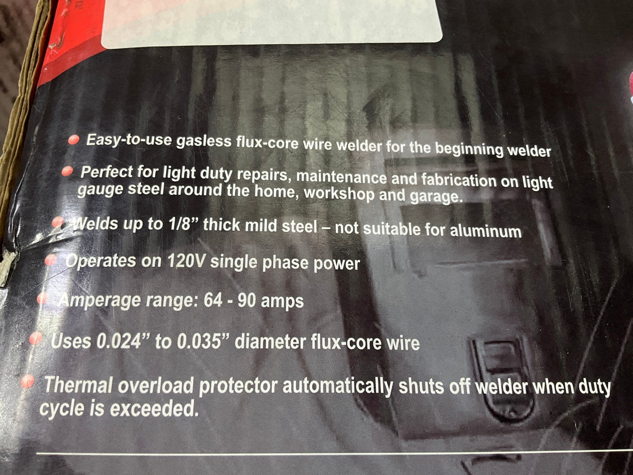 Vaper 41185 120V 90A Gasless Flux-Core Welder