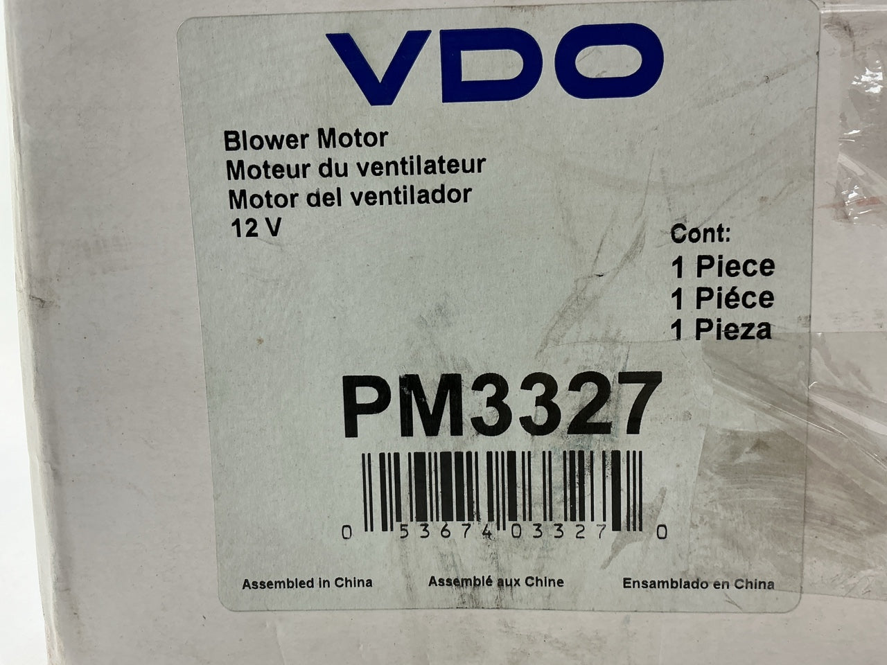 VDO PM3327 HVAC Blower Motor Front For 1993-1998 Villager & Quest