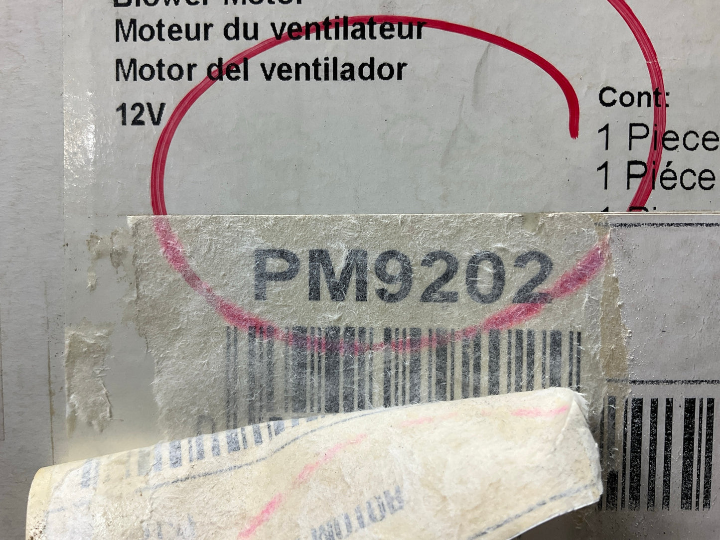VDO PM9202 HVAC A/C Blower Motor