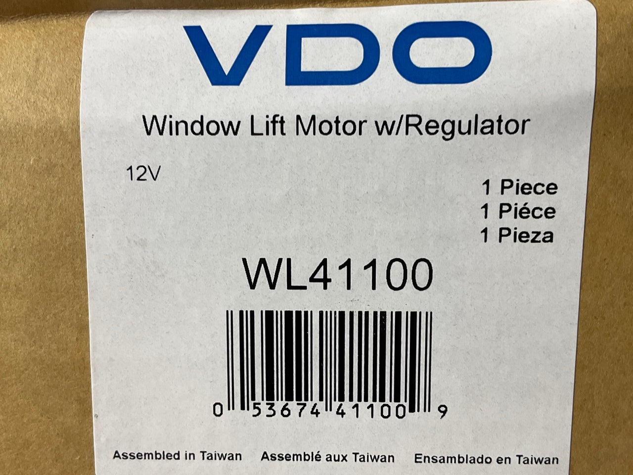 VDO WL41100 Front Left Power Window Motor