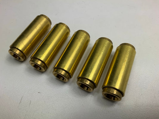 (5) Velvac 017910 Brass Push-Lock Air Brake Fitting Union Connector, 1/4'' X 1/4''