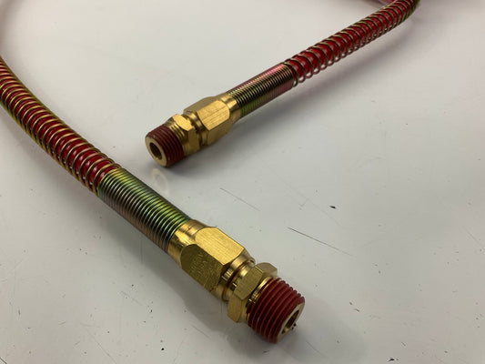 Velvac 022005 Coiled Nylon Air Hose Tubing Assembly, Red Emergency, 15' Long