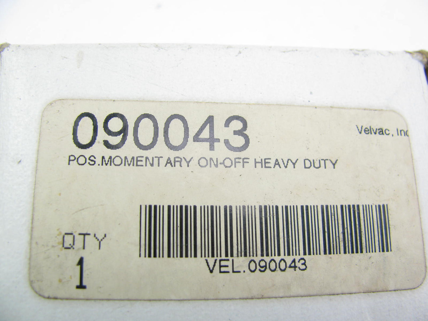 Velvac 090043 Heavy Duty Single Pole Toggle Switch - 6-24VDC 50 Amp SPDT