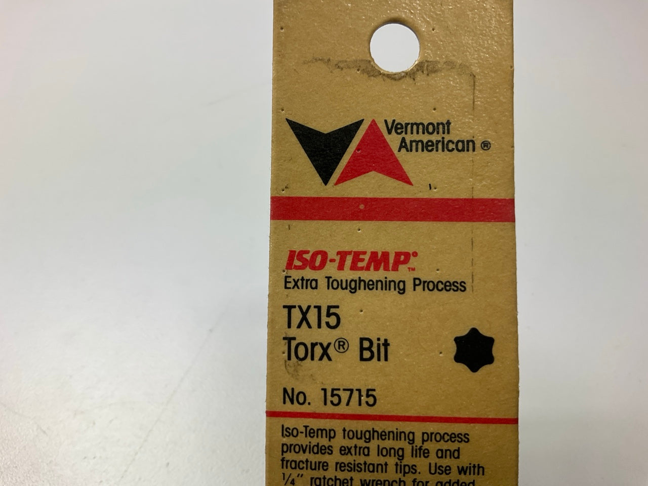Vermont American 15715 TX15 Torx Bit, 1/4'' Drive - MADE IN USA