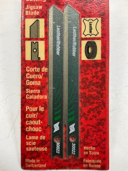 Vermont American 30022 Leather / Rubber Jigsaw Blade, U Shank, 2 PACK