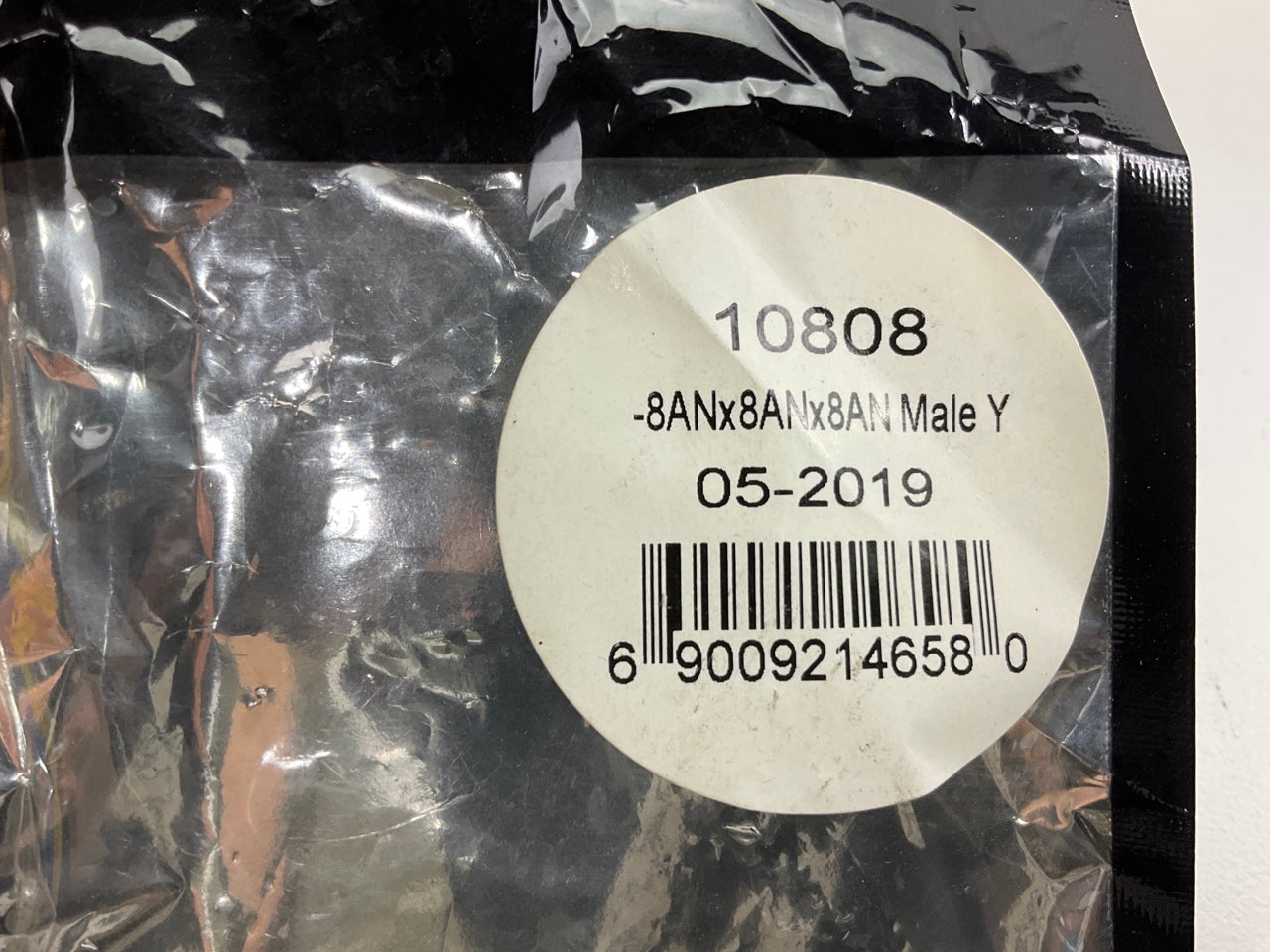 VIBRANT PERFORMANCE 10808 Y Adapter Fitting; -8AN In X -8AN X -8AN