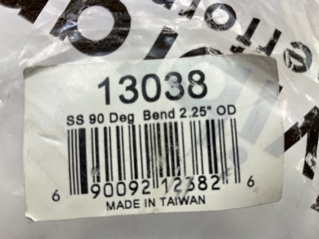 Vibrant 13038 T304SS 90 Mandrel Bend 2-1/4'' OD 16 Gauge Stainless Metal Tube