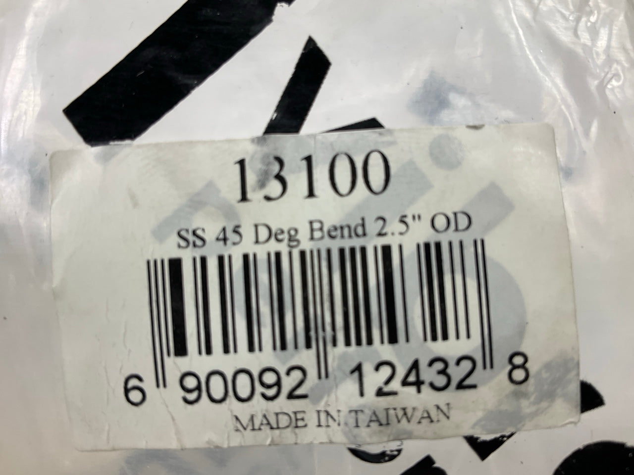 Vibrant Performance 13100 45 Degree Mandrel Bend, 2.50'' O.D. Tube Tubing 2-1/2''