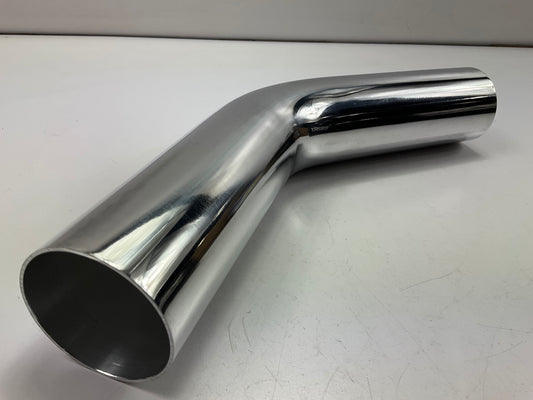 Vibrant 2177 2.5'' OD Polished Aluminum 45 Degree Bend Air Intake Tube