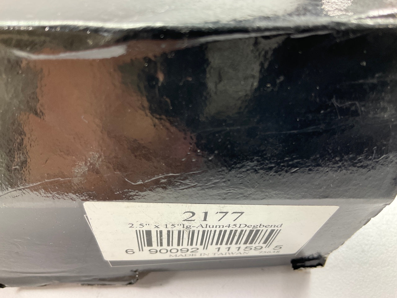 Vibrant 2177 2.5'' OD Polished Aluminum 45 Degree Bend Air Intake Tube