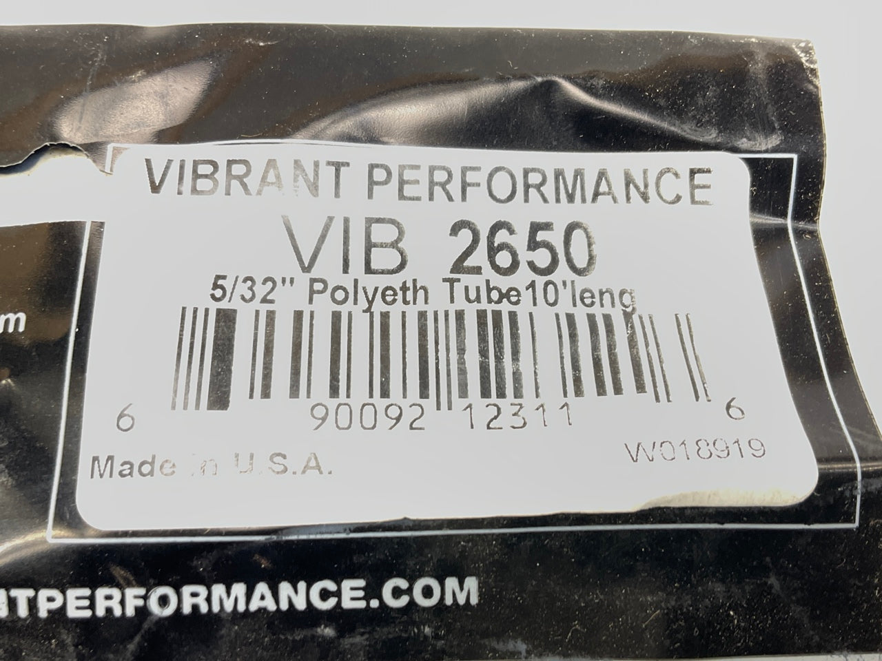 Vibrant Performance 2650 5/32'' (4mm) Diameter Silicone Vacuum Tubing 10 Feet