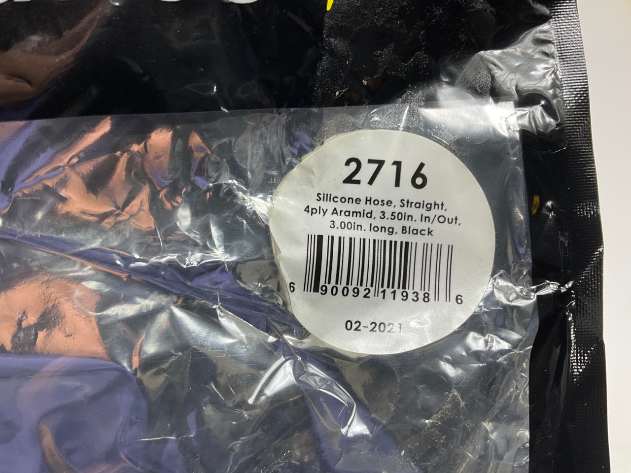 (2) Vibrant Performance 2716 Silicone Straight Hose Coupler 3.50'' ID X 3.00'' L