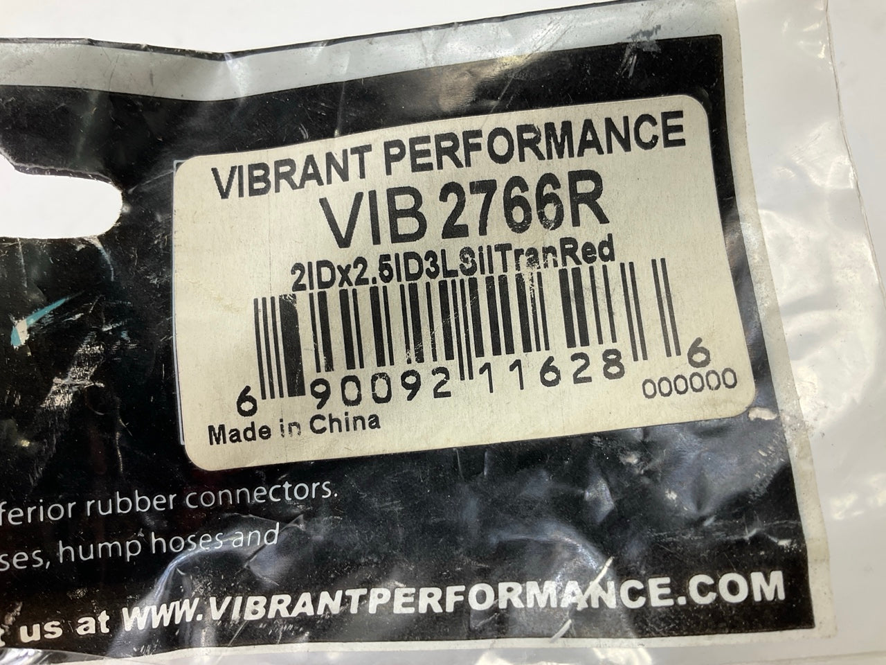 Vibrant Performance 2766R 4-Ply Silicone Reducer Coupler, 2-1/2'' To 2'', 3'' Long