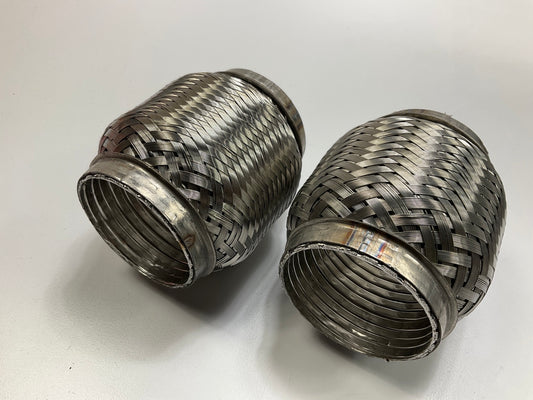(2) Vibrant Performance 60804 Exhaust Pipe TurboFlex Couplers 2.5'' ID X 4'' Long