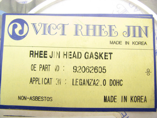 Vict Rhee Jin Cylinder Head Gasket For 99-07 Daewoo Leganza 2.0L DOHC X20SED