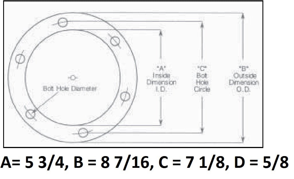 ROCKWELL STANDARD Heavy Duty Axle 8-bolt Holes Axle Shaft Gasket Victor J27974