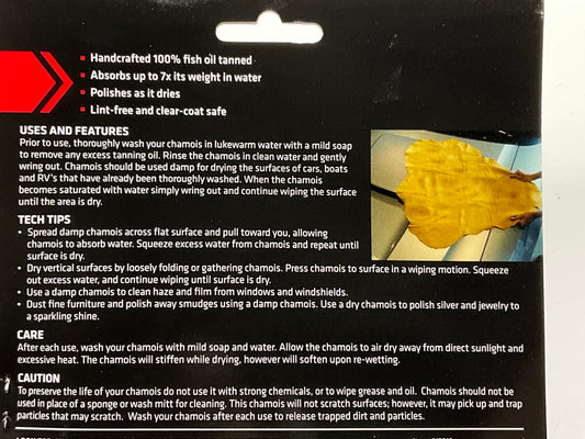 (5) Viking 913310 Beige Genuine Leather Chamois Towels Auto Detailing 3 Sq. Ft