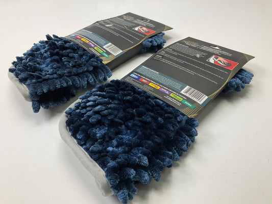 (2) Viking Microfiber Cleaning Cloth Towel Pearl Chenille Wash Towels 12'' X 12''