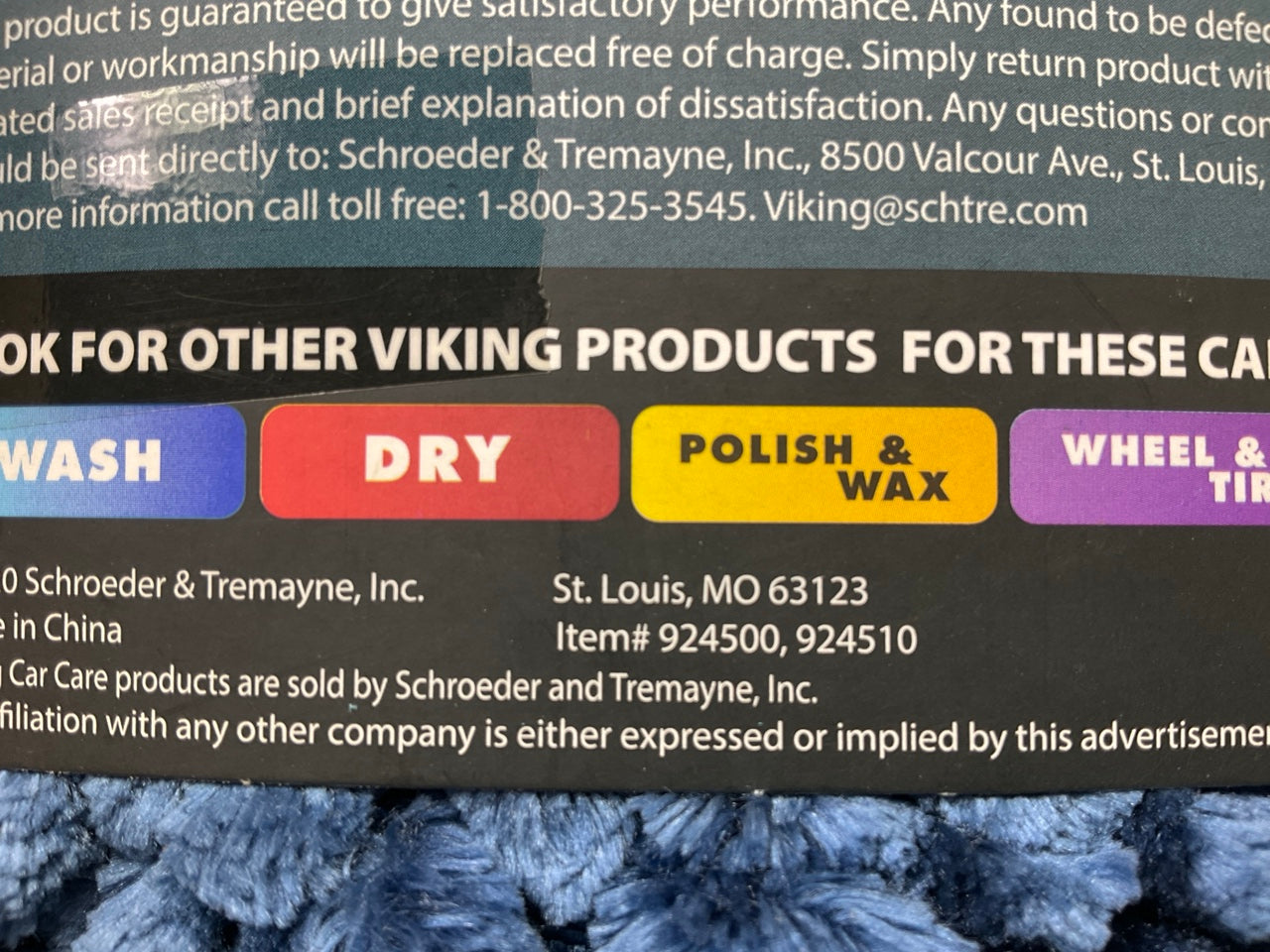 (2) Viking Microfiber Cleaning Cloth Towel Pearl Chenille Wash Towels 12'' X 12''
