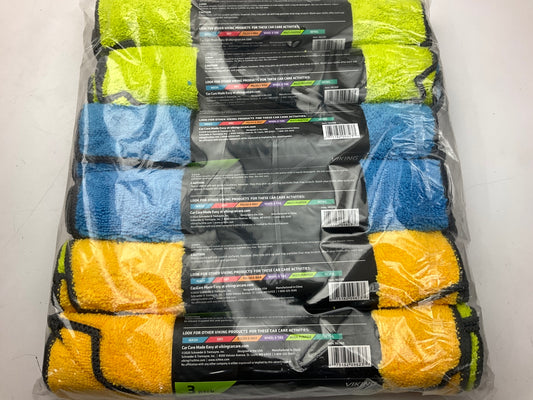 (18) Viking 982300 Microfiber Auto Cleaning Cloth Towels - 16 In. X 12 In.