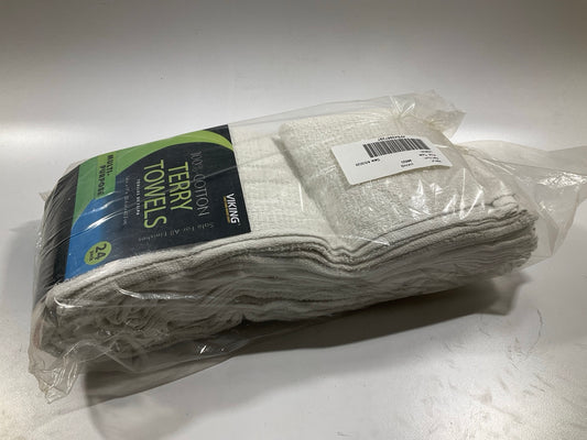 Viking 98520 Cotton Terry Towels 14'' X 17'' - 24 Pack