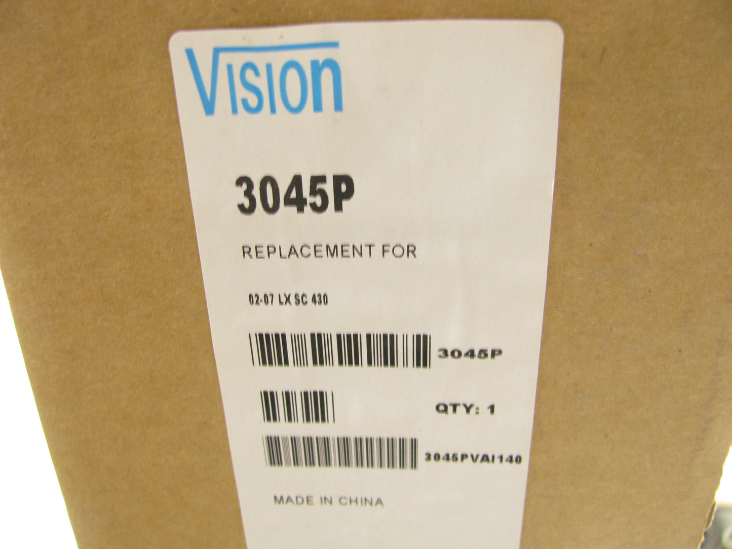 Vision 3045P A/C Condenser For 2002-2010 Lexus SC430 4.3L-V8