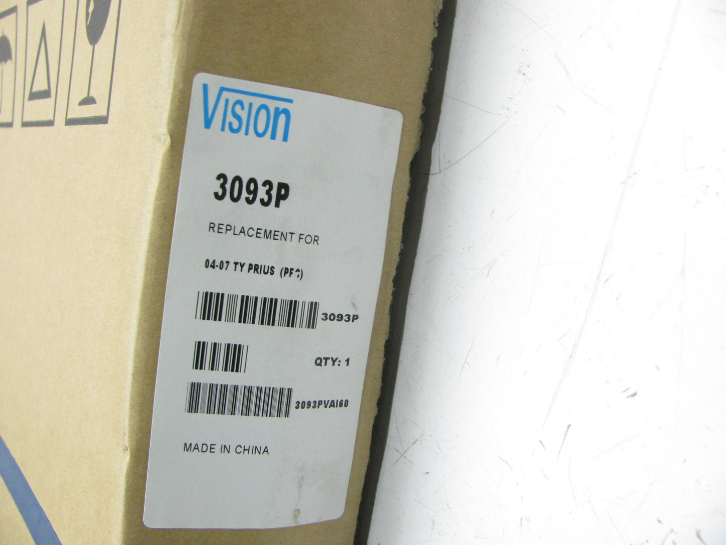 Vision 3093P A/C Condenser For 2004-2009 Toyota Prius