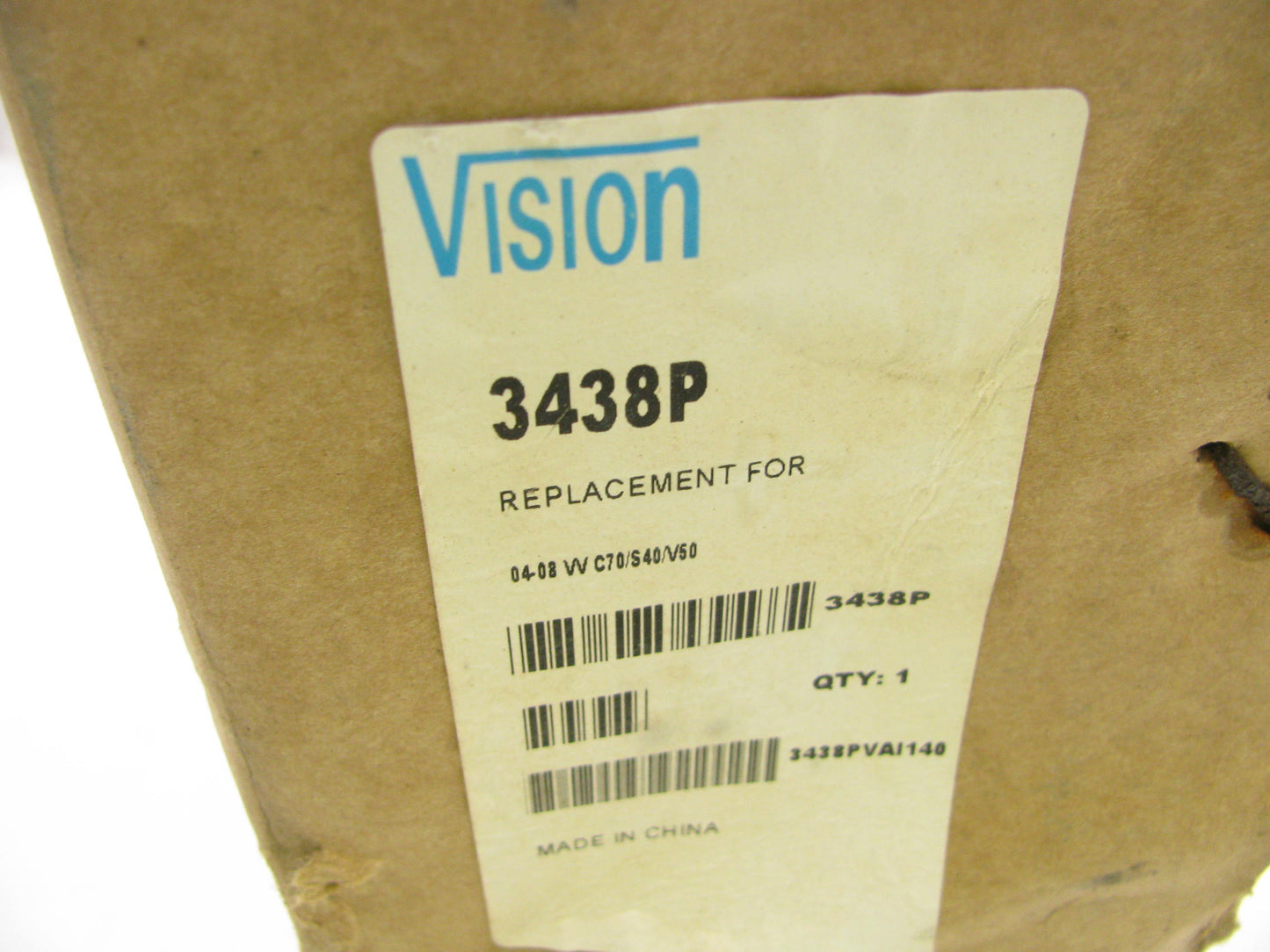 Vision 3438P A/C Condenser For 2006-2008 Volvo C70, 2004-08 S40, 2005-2008 V50