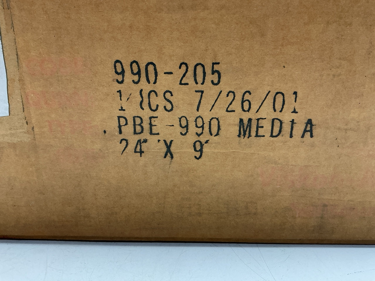 Viskon-Aire 990-205 Series 990 2-Ply Polyester Filter W/ PBT-32, 24'' X 9' Long