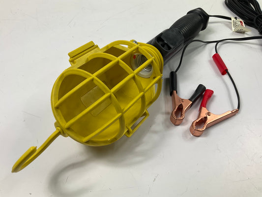 Voltec 08-00255 12V 60-Watt Worklight Work Lamp With Battery Clips, 20-Foot