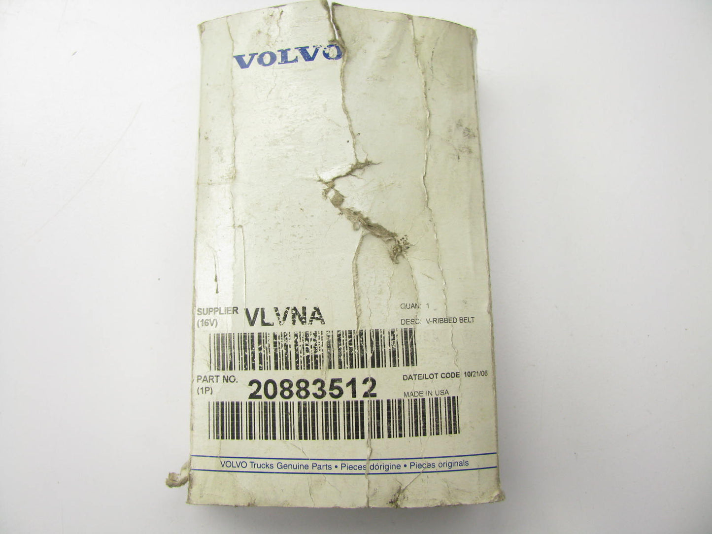 NEW - OEM Volvo 20883512 Serpentine Belt - 1.367'' X 73.625'' - 10 Ribs