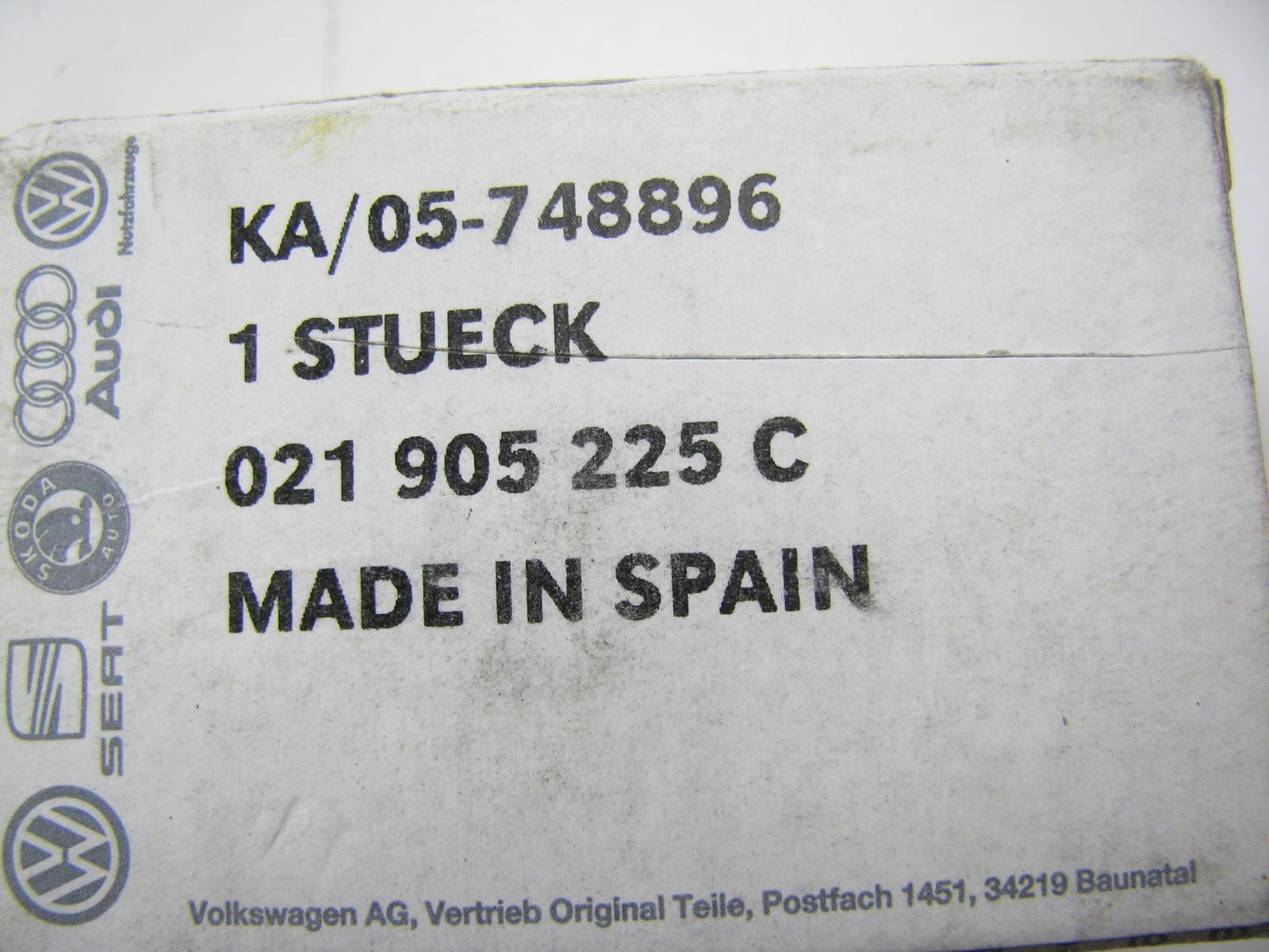 NEW - OEM 021905225C Ignition Distributor Rotor 1992-1994 Volkswagen 2.8L VR6