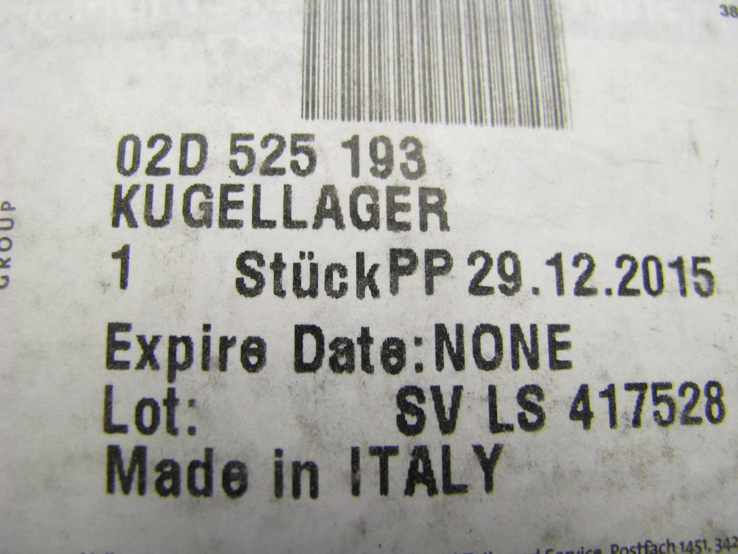 NEW GENUINE OEM Output Shaft Bearing Interchanges With: TIMKEN 109TB; SKF 6009J