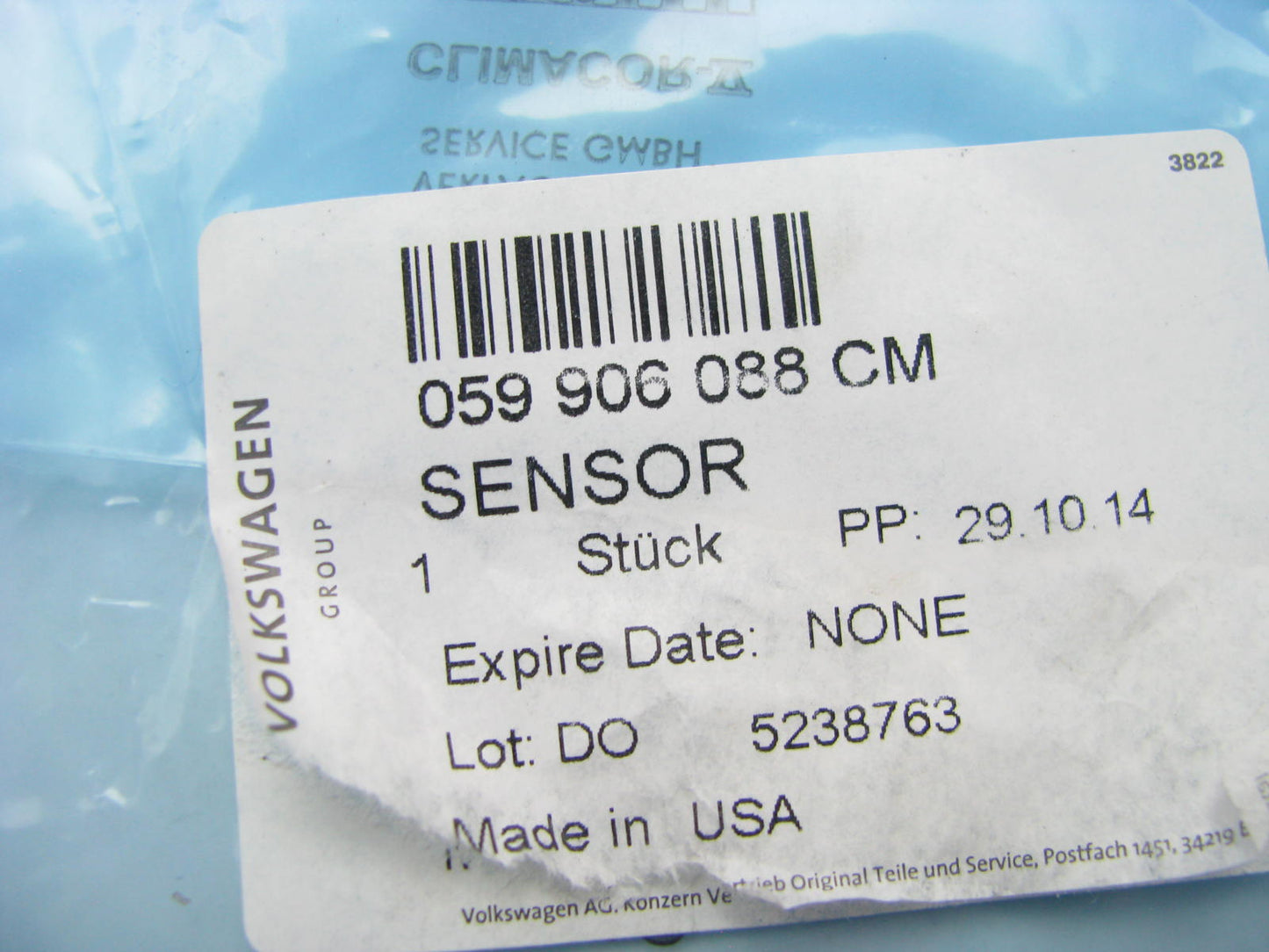 NEW OEM 059906088CM Exhaust Gas Temperature EGT Sensor 2013-15 VW AUDI 3.0L