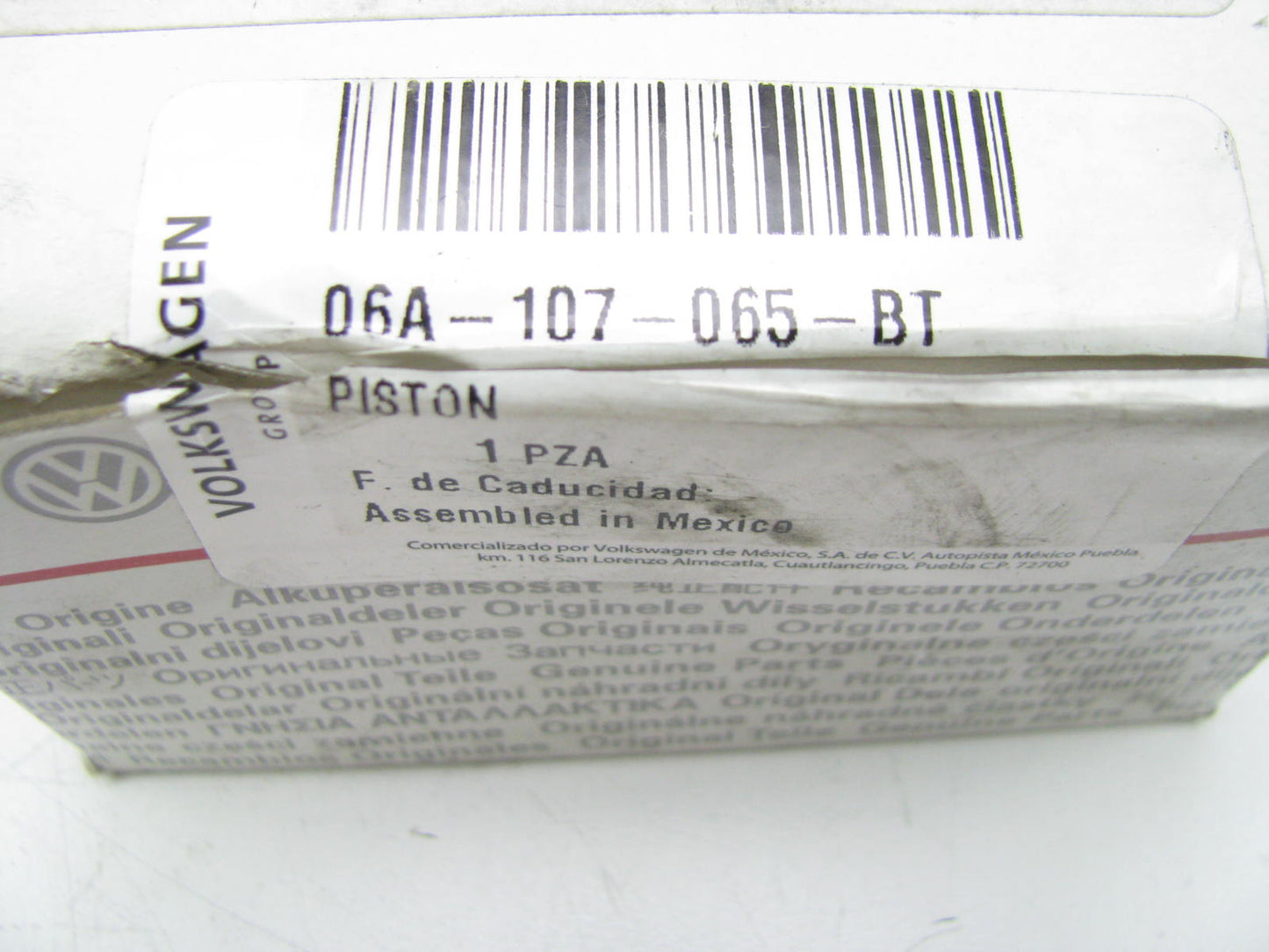 NEW - OEM VW Audi 06A107065BT Engine Piston 2011-2015 Jetta 2.0L-L4