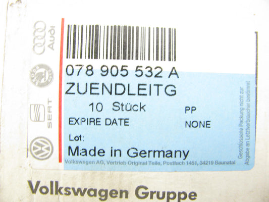 NEW - OEM 078905532A Ignition Spark Plug Wire Set - 1992-1998 Audi 2.8L V6