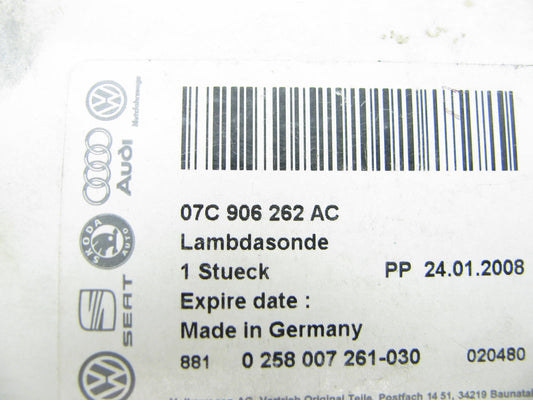 NEW OEM Audi 07C906262AC FRONT Oxygen O2 Sensor 2005 Audi A8 Quattro 6.0L-W12