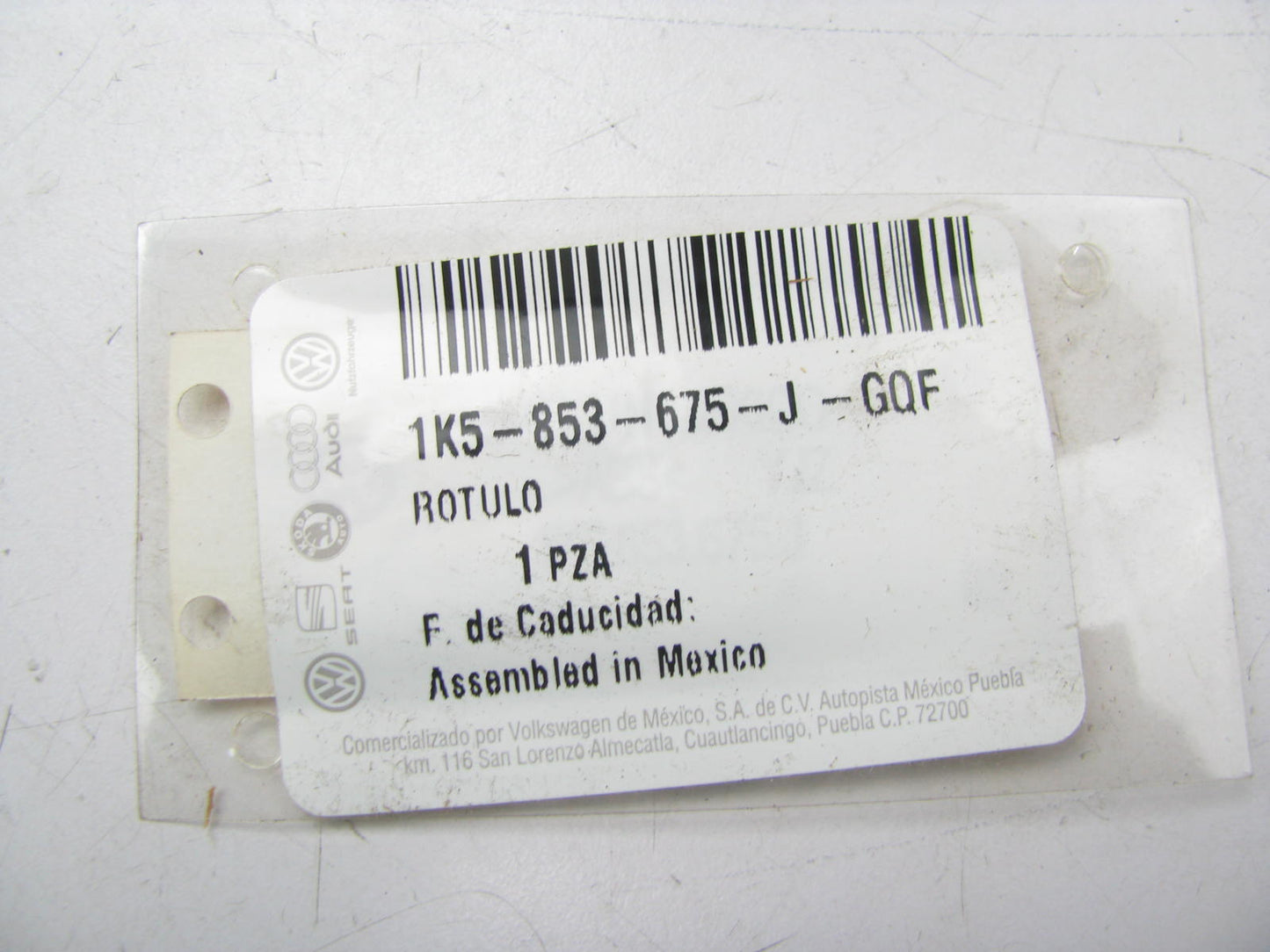 NEW GENUINE OEM VW Audi 1K5-853-675-J-GQF Trunk Lid ''TSI'' Emblem