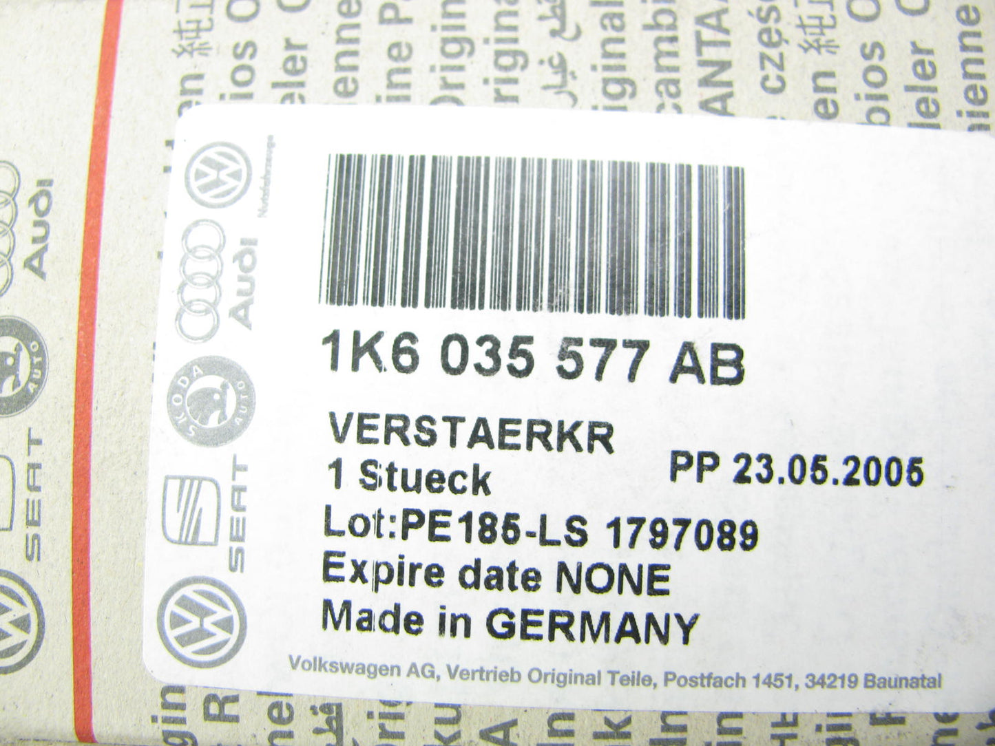 NEW GENUINE OEM Vw Audi 1K6035577AB Antenna Amplifier Booster AM / FM Radio