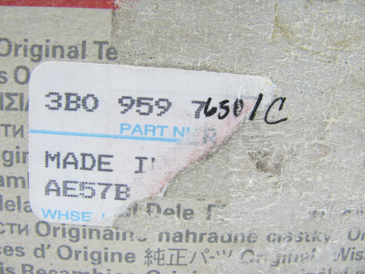OEM Front Left Seat Adjust Switch 3B0-959-765-01C